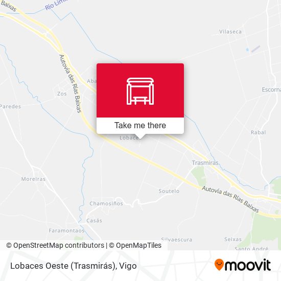 Lobaces Oeste (Trasmirás) map