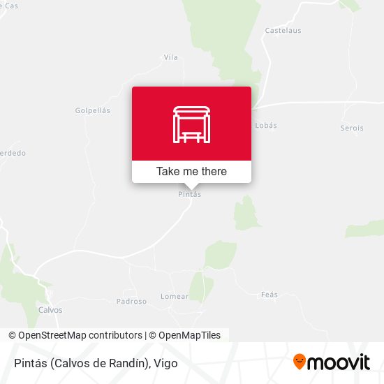 Pintás (Calvos de Randín) map