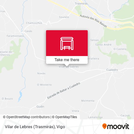 Vilar de Lebres (Trasmirás) map