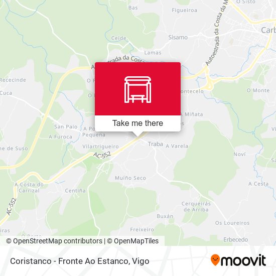 Coristanco - Fronte Ao Estanco map