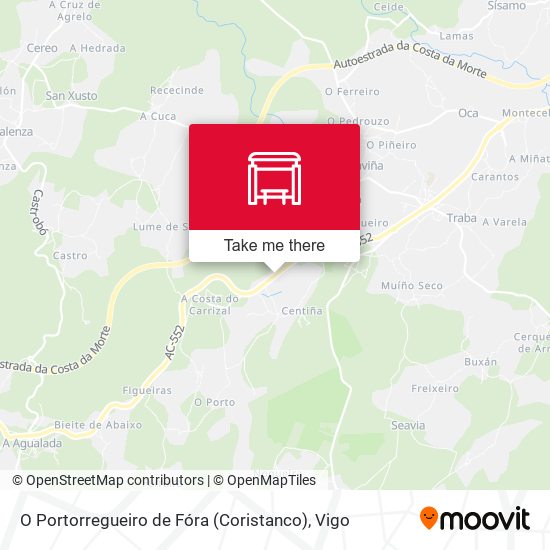 O Portorregueiro de Fóra (Coristanco) map