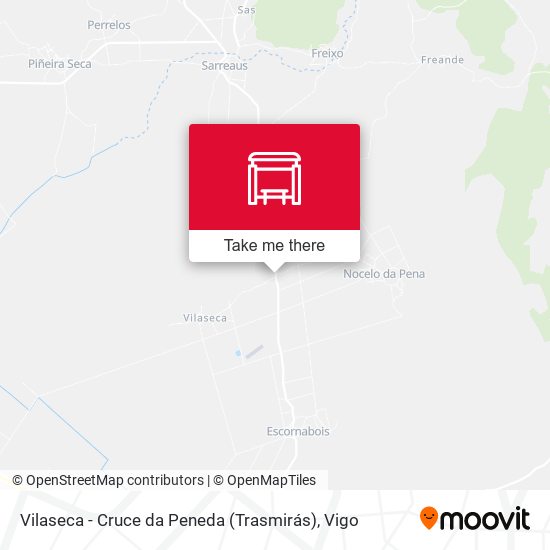 Vilaseca - Cruce da Peneda (Trasmirás) map