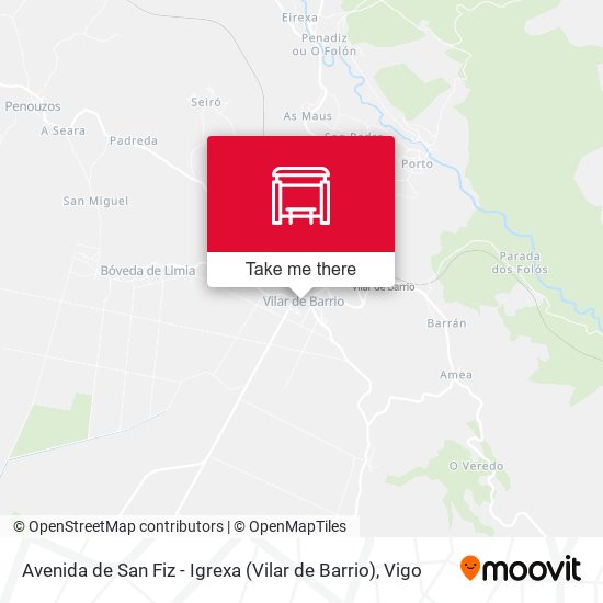 Avenida de San Fiz - Igrexa (Vilar de Barrio) map