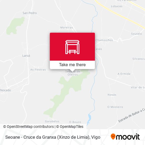 Seoane - Cruce da Granxa (Xinzo de Limia) map