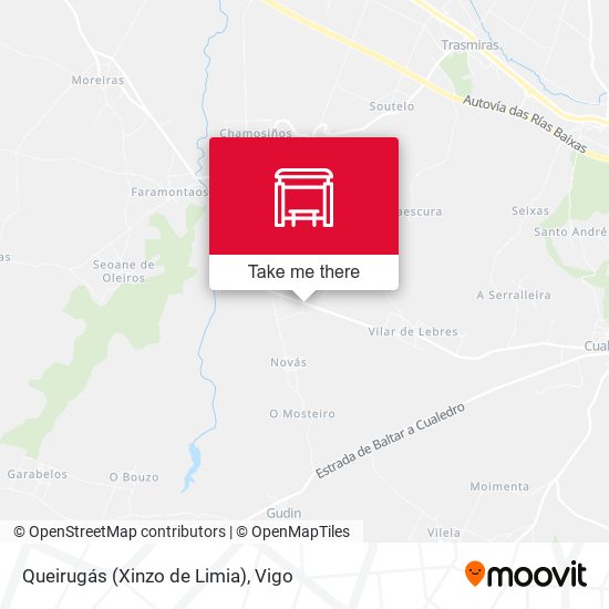 Queirugás (Xinzo de Limia) map