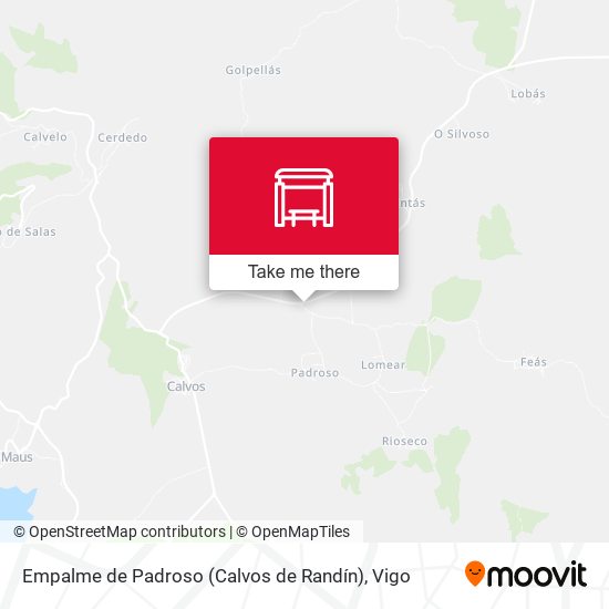 Empalme de Padroso (Calvos de Randín) map