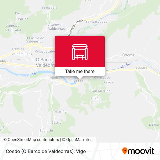 Coedo (O Barco de Valdeorras) map