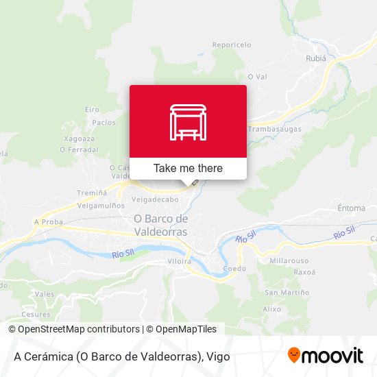 A Cerámica (O Barco de Valdeorras) map