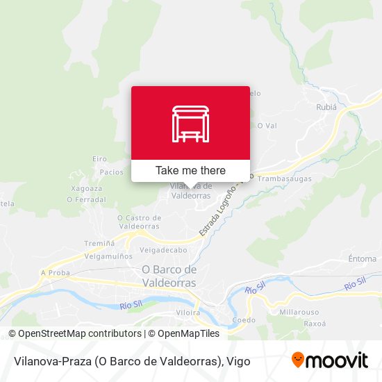 Vilanova-Praza (O Barco de Valdeorras) map
