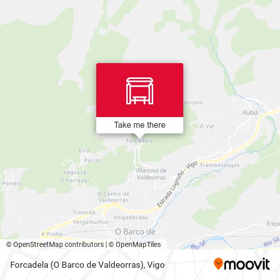 Forcadela (O Barco de Valdeorras) map