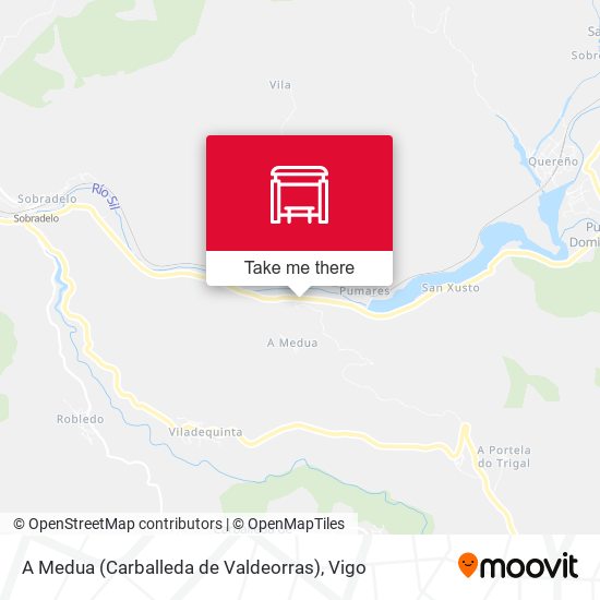 A Medua (Carballeda de Valdeorras) map