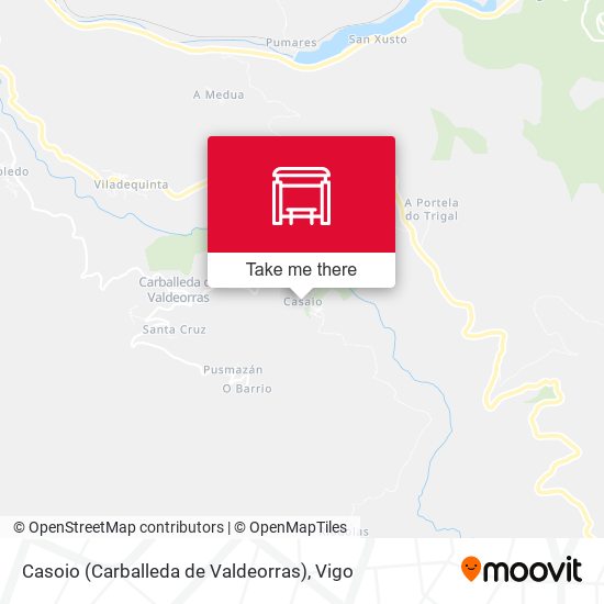 Casoio (Carballeda de Valdeorras) map
