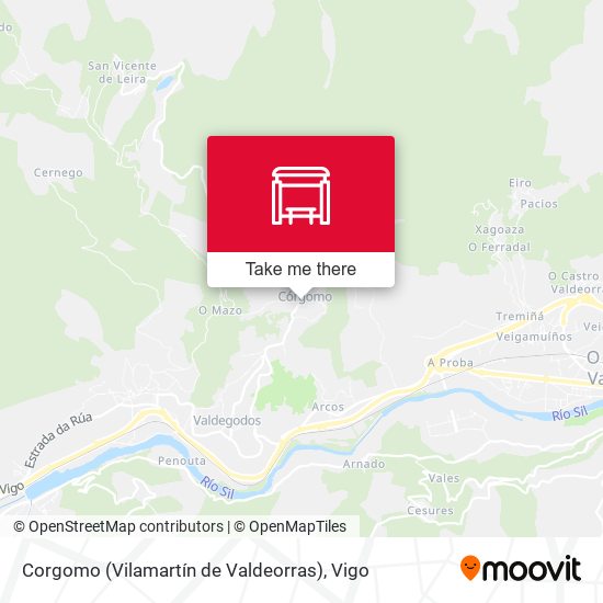 Corgomo (Vilamartín de Valdeorras) map