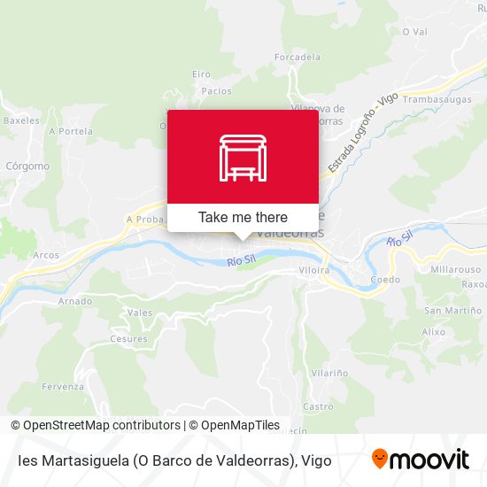 Ies Martasiguela (O Barco de Valdeorras) map
