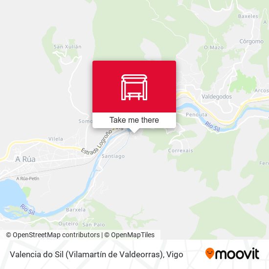 Valencia do Sil (Vilamartín de Valdeorras) map
