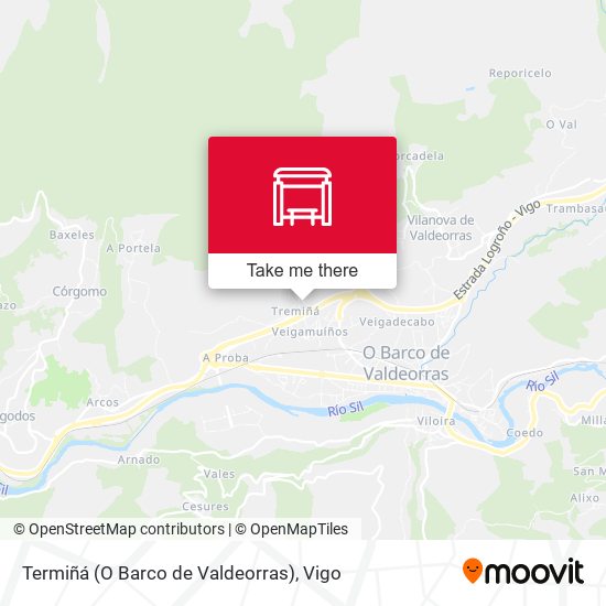 Termiñá (O Barco de Valdeorras) map