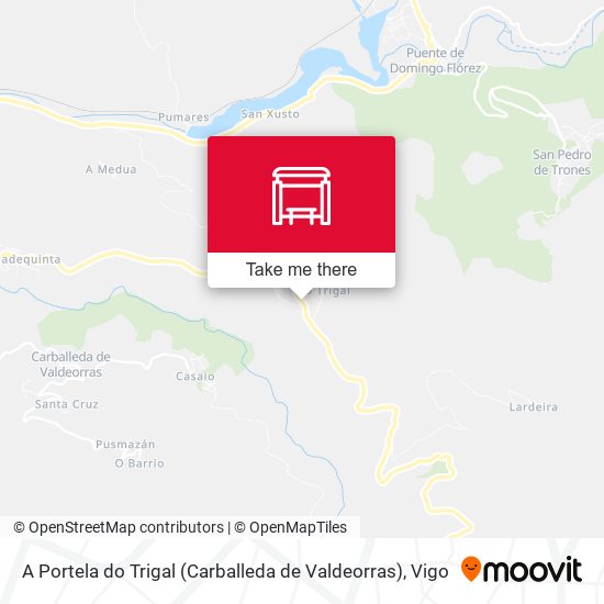 A Portela do Trigal (Carballeda de Valdeorras) map