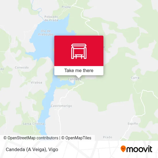 Candeda (A Veiga) map