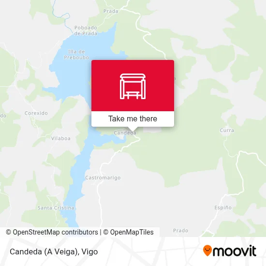 Candeda (A Veiga) map