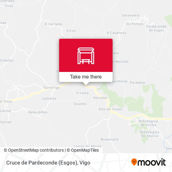 Cruce de Pardeconde (Esgos) map