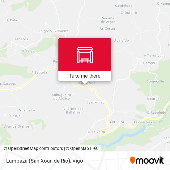 Lampaza (San Xoan de Río) map