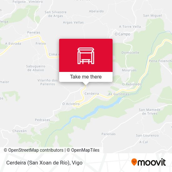 Cerdeira (San Xoan de Río) map