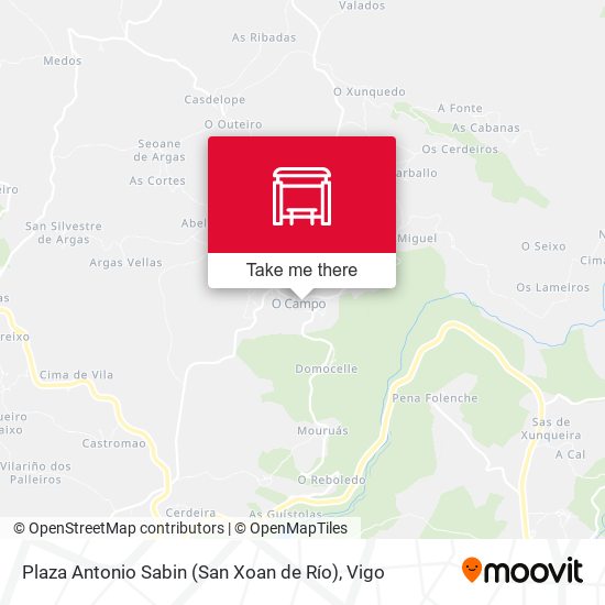 Plaza Antonio Sabin (San Xoan de Río) map