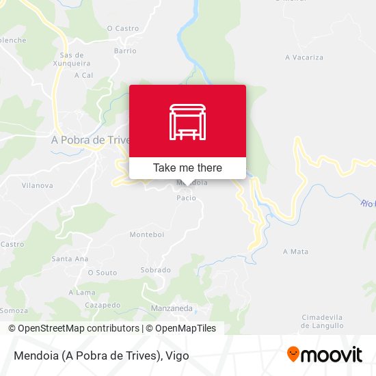 Mendoia (A Pobra de Trives) map