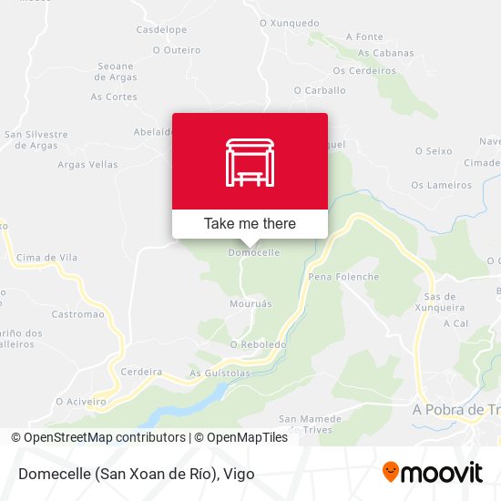 Domecelle (San Xoan de Río) map