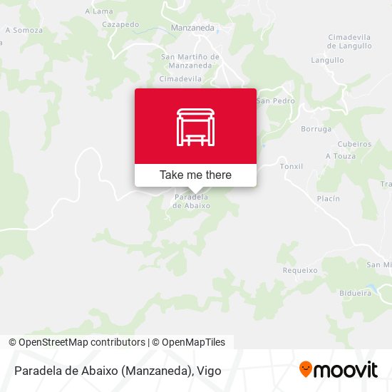Paradela de Abaixo (Manzaneda) map
