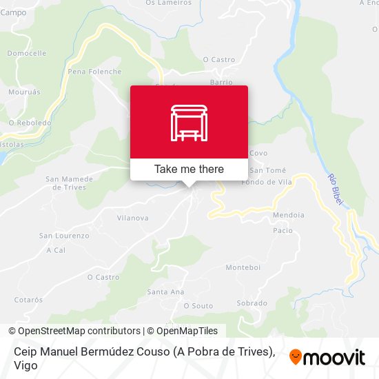 Ceip Manuel Bermúdez Couso (A Pobra de Trives) map