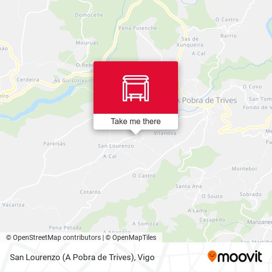 San Lourenzo (A Pobra de Trives) map