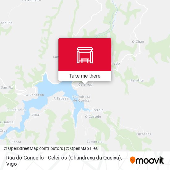 Rúa do Concello - Celeiros (Chandrexa da Queixa) map