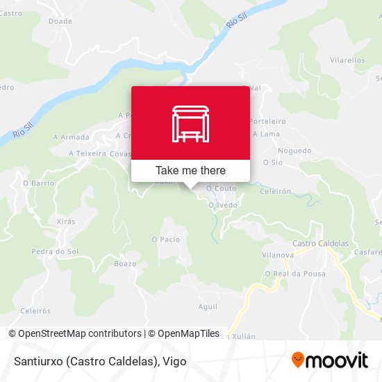 Santiurxo (Castro Caldelas) map
