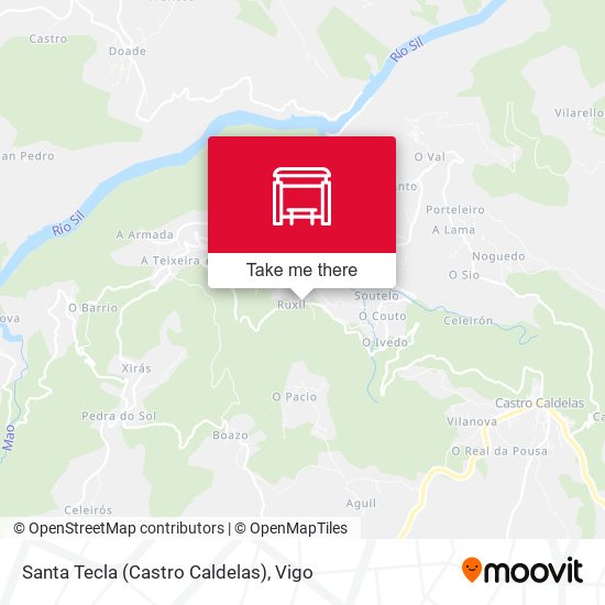 Santa Tecla (Castro Caldelas) map