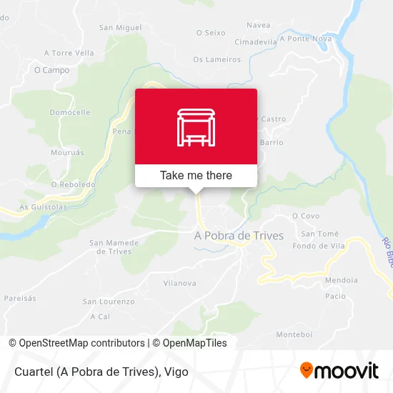 Cuartel (A Pobra de Trives) map