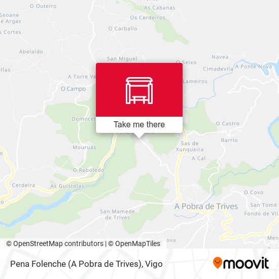 Pena Folenche (A Pobra de Trives) map