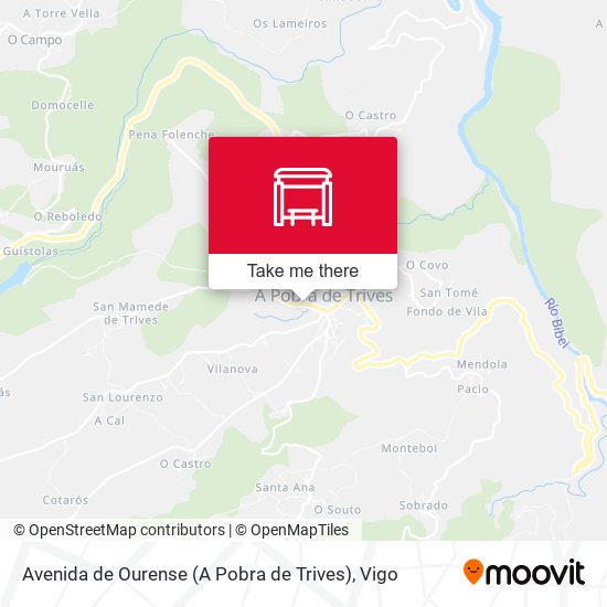 Avenida de Ourense (A Pobra de Trives) map