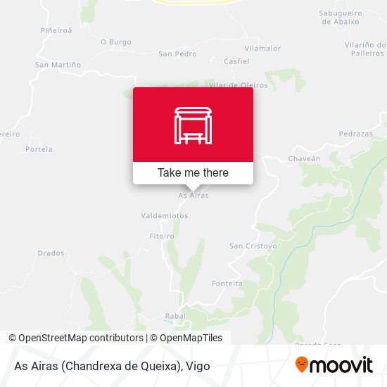 As Airas (Chandrexa de Queixa) map