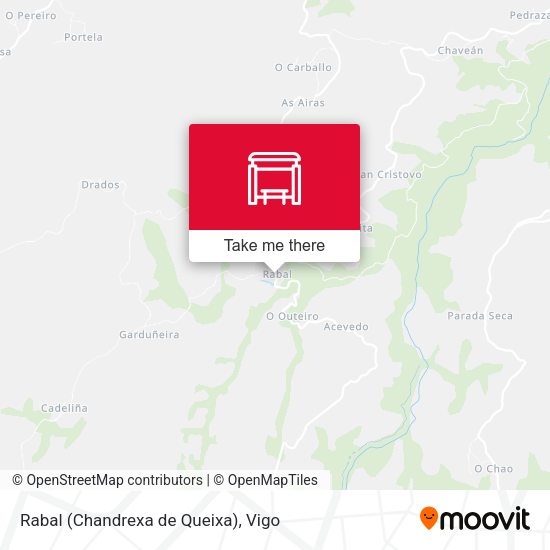 Rabal (Chandrexa de Queixa) map