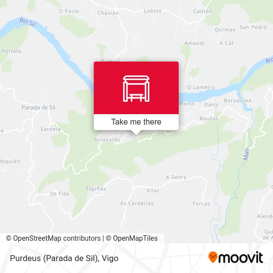 Purdeus (Parada de Sil) map
