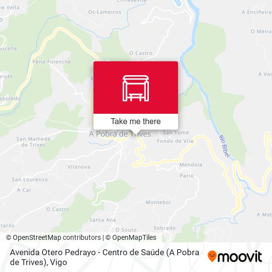 Avenida Otero Pedrayo - Centro de Saúde (A Pobra de Trives) map