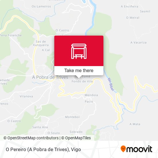 O Pereiro (A Pobra de Trives) map