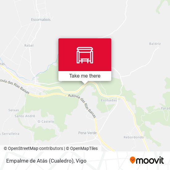 Empalme de Atás (Cualedro) map