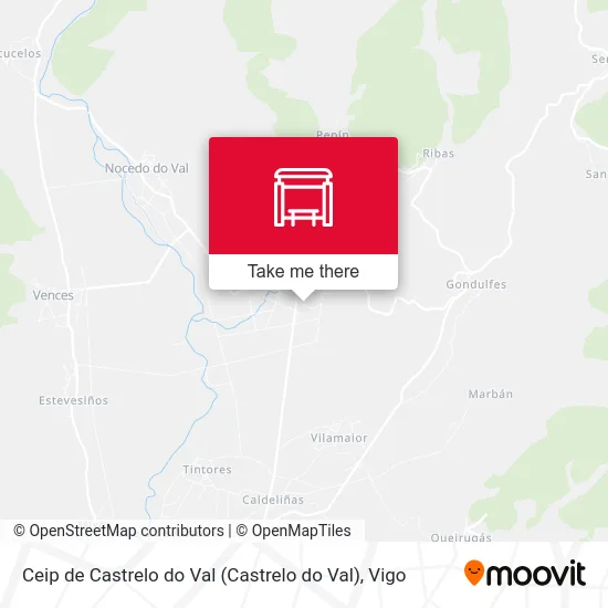 Ceip de Castrelo do Val map