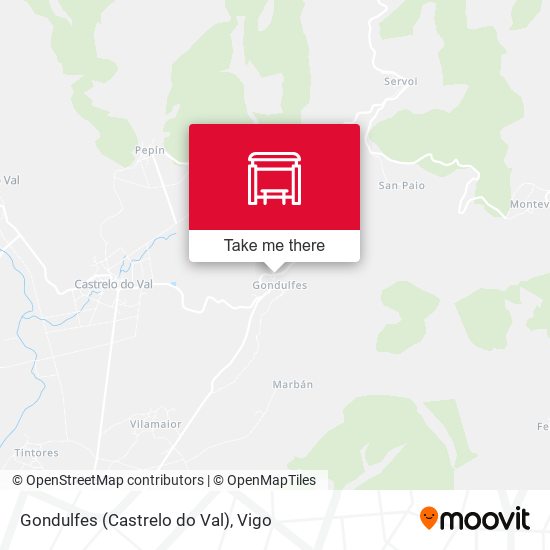 Gondulfes (Castrelo do Val) map