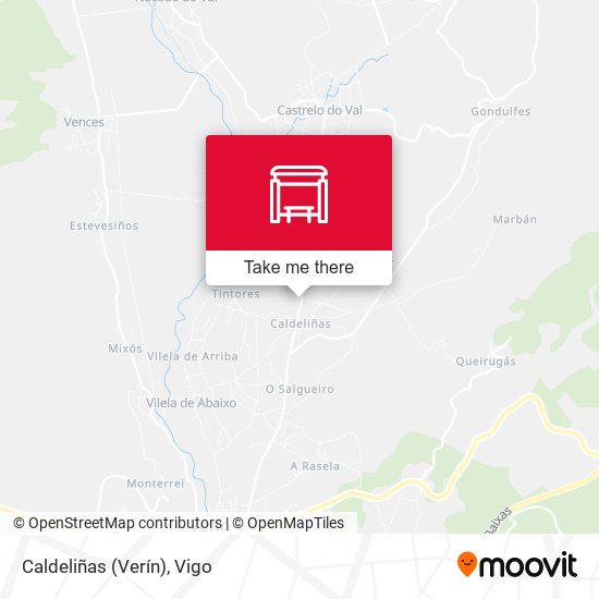 Caldeliñas (Verín) map