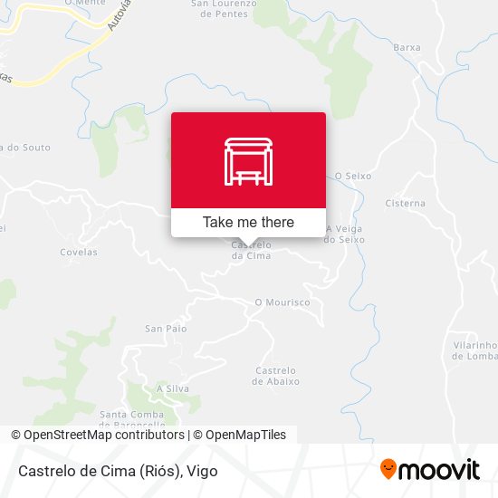 Castrelo de Cima (Riós) map