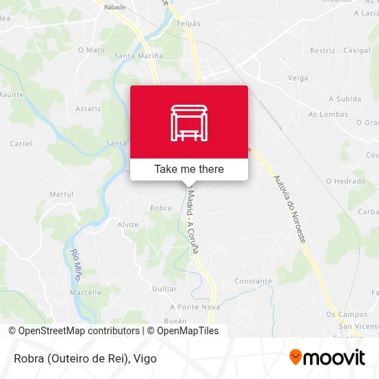 Robra (Outeiro de Rei) map