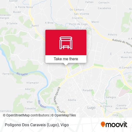 Polígono Dos Caraveis (Lugo) map